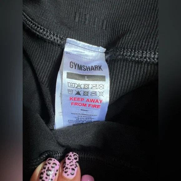 Gymshark bundle of two Leggings size large blue and black - Picture 3 of 9